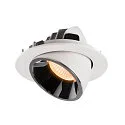 SLV LED Ceiling recessed luminaire NUMINOS® GIMBLE L, 2700K, 40°, white/chrome
