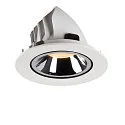 SLV LED Ceiling recessed luminaire NUMINOS® GIMBLE L, 2700K, 55°, white/chrome