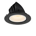 SLV LED Ceiling recessed luminaire NUMINOS® GIMBLE L, 3000K, 20°, black/white