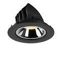 SLV LED Deckeneinbauleuchte NUMINOS® GIMBLE L, 3000K, 20°, Schwarz / Chrom