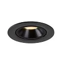 SLV LED Ceiling recessed luminaire NUMINOS® GIMBLE L, 3000K, 40°, black