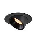 SLV LED Ceiling recessed luminaire NUMINOS® GIMBLE L, 3000K, 40°, black