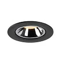SLV LED Deckeneinbauleuchte NUMINOS® GIMBLE L, 3000K, 40°, Schwarz / Chrom