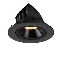 SLV LED Ceiling recessed luminaire NUMINOS® GIMBLE L, 3000K, 55°, black