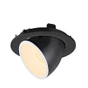 SLV LED Ceiling recessed luminaire NUMINOS® GIMBLE L, 3000K, 55°, black/white