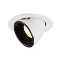LED Deckeneinbauleuchte NUMINOS® GIMBLE L, 3000K, 20°, Weiß / Schwarz