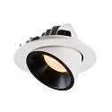 SLV LED Deckeneinbauleuchte NUMINOS® GIMBLE L, 3000K, 20°, Weiß / Schwarz