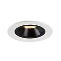 SLV LED Deckeneinbauleuchte NUMINOS® GIMBLE L, 3000K, 20°, Weiß / Schwarz
