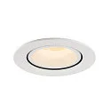 SLV LED Ceiling recessed luminaire NUMINOS® GIMBLE L, 3000K, 20°, white
