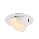 SLV LED Ceiling recessed luminaire NUMINOS® GIMBLE L, 3000K, 20°, white