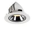 SLV LED Deckeneinbauleuchte NUMINOS® GIMBLE L, 3000K, 20°, Weiß / Chrom