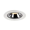 SLV LED Deckeneinbauleuchte NUMINOS® GIMBLE L, 3000K, 20°, Weiß / Chrom