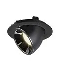 SLV LED Deckeneinbauleuchte NUMINOS® GIMBLE L, 4000K, 20°, Schwarz / Chrom