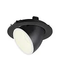SLV LED Ceiling recessed luminaire NUMINOS® GIMBLE L, 4000K, 40°, black/white