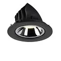 SLV LED Deckeneinbauleuchte NUMINOS® GIMBLE L, 4000K, 40°, Schwarz / Chrom