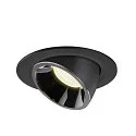 SLV LED Deckeneinbauleuchte NUMINOS® GIMBLE L, 4000K, 40°, Schwarz / Chrom