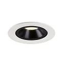 SLV LED Deckeneinbauleuchte NUMINOS® GIMBLE L, 4000K, 40°, Weiß / Schwarz