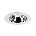 SLV LED Deckeneinbauleuchte NUMINOS® GIMBLE L, 4000K, 55°, Weiß / Chrom