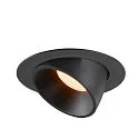 SLV LED Deckeneinbauleuchte NUMINOS® GIMBLE XL, 2700K, 20°, Schwarz
