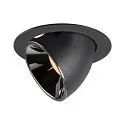 LED Deckeneinbauleuchte NUMINOS® GIMBLE XL, 2700K, 40°, Schwarz / Chrom