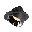 SLV LED Ceiling recessed luminaire NUMINOS® GIMBLE XL, 2700K, 40°, black/chrome