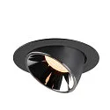 SLV LED Ceiling recessed luminaire NUMINOS® GIMBLE XL, 2700K, 40°, black/chrome