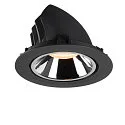 SLV LED Deckeneinbauleuchte NUMINOS® GIMBLE XL, 2700K, 55°, Schwarz / Chrom