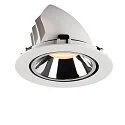SLV LED Deckeneinbauleuchte NUMINOS® GIMBLE XL, 2700K, 40°, Weiß / Chrom