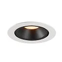 SLV LED Deckeneinbauleuchte NUMINOS® GIMBLE XL, 2700K, 55°, Weiß / Schwarz