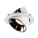 SLV LED Deckeneinbauleuchte NUMINOS® GIMBLE XL, 2700K, 55°, Weiß / Chrom