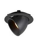 SLV LED Ceiling recessed luminaire NUMINOS® GIMBLE XL, 3000K, 20°, black