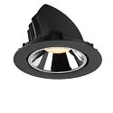 SLV LED Deckeneinbauleuchte NUMINOS® GIMBLE XL, 3000K, 20°, Schwarz / Chrom