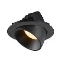 SLV LED Ceiling recessed luminaire NUMINOS® GIMBLE XL, 3000K, 55°, black