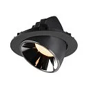 SLV LED Deckeneinbauleuchte NUMINOS® GIMBLE XL, 3000K, 55°, Schwarz / Chrom