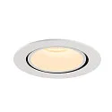 SLV LED Deckeneinbauleuchte NUMINOS® GIMBLE XL, 3000K, 20°, Weiß