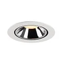 SLV LED Deckeneinbauleuchte NUMINOS® GIMBLE XL, 3000K, 20°, Weiß / Chrom