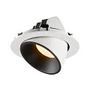 SLV LED Deckeneinbauleuchte NUMINOS® GIMBLE XL, 3000K, 40°, Weiß / Schwarz