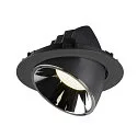 SLV LED Deckeneinbauleuchte NUMINOS® GIMBLE XL, 4000K, 20°, Schwarz / Chrom