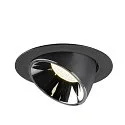 SLV LED Deckeneinbauleuchte NUMINOS® GIMBLE XL, 4000K, 20°, Schwarz / Chrom