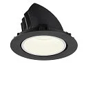 SLV LED Ceiling recessed luminaire NUMINOS® GIMBLE XL, 4000K, 40°, black/white
