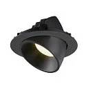 SLV LED Ceiling recessed luminaire NUMINOS® GIMBLE XL, 4000K, 55°, black