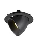 SLV LED Ceiling recessed luminaire NUMINOS® GIMBLE XL, 4000K, 55°, black