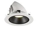 SLV LED Deckeneinbauleuchte NUMINOS® GIMBLE XL, 4000K, 20°, Weiß / Schwarz