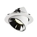 SLV LED Deckeneinbauleuchte NUMINOS® GIMBLE XL, 4000K, 20°, Weiß / Chrom