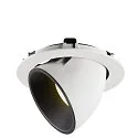 SLV LED Deckeneinbauleuchte NUMINOS® GIMBLE XL, 4000K, 40°, Weiß / Schwarz
