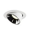 SLV LED Deckeneinbauleuchte NUMINOS® GIMBLE XL, 4000K, 40°, Weiß / Chrom