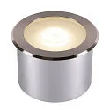 LED Boden-Einbauleuchte DASAR FLAT 120, IP67/IP65 IIK08, Ø 12cm, befahrbar bis 5t, Edelstahl 304 / Glas, 7W 3000K 520lm 125°