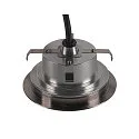 SLV LED Boden-Einbauleuchte DASAR FLAT 120, IP67/IP65 IIK08, Ø 12cm, befahrbar bis 5t, Edelstahl 304 / Glas, 7W 4000K 520lm