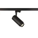 SLV LED 3-phase spot NUMINOS® ZOOM M PHASE, 20W, 4000K, 15°, black