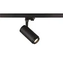 SLV LED 3-phase spot NUMINOS® ZOOM M PHASE, 20W, 4000K, 15°, black